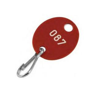 Numbered Red Oval Tags- Pack of 100 Cheap In China