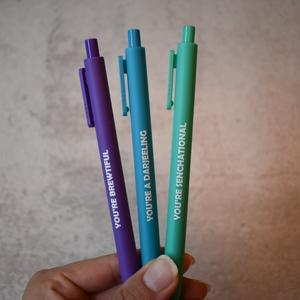 Set Of 3 Jotter Pens - Tea Compliments Pick A Best Sale Online