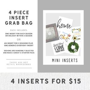 Grab Bag - Mini Sign Inserts Clearance New Arrival