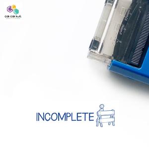 'Incomplete' Self-Inking Stamp Cheap Sale With Credit Card
