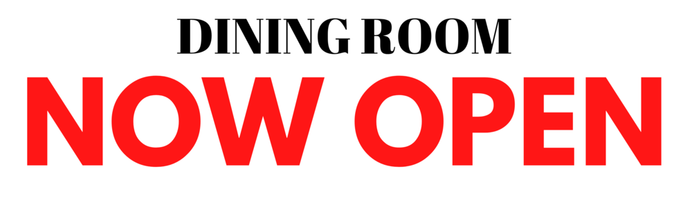 Banner-Dining Room Now Open Style 1 Discount Online