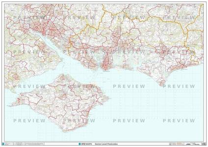 PO Postcode Map for the Portsmouth Postcode Area GIF or PDF Download Looking For Sale Online