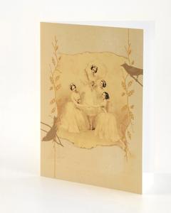 Embossed Greeting Card - Pas De Quatre Discount The Cheapest