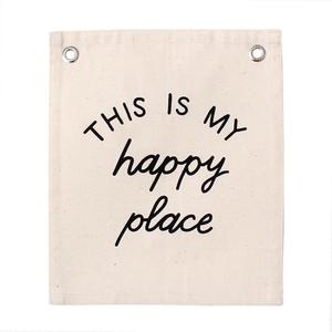 Happy Place Canvas Banner Cheap Pice Wholesale Pice