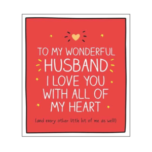 Husband Love You With All My Heart Card Outlet Get To Buy