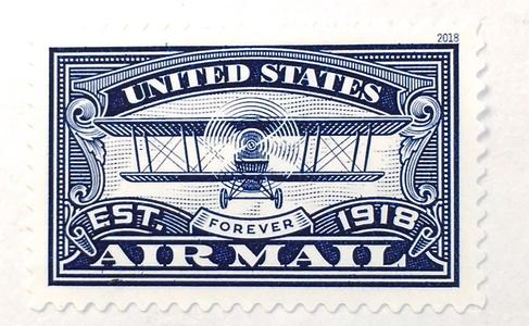 10 "Air Mail" Forever Postage Stamps // Vintage Style Blue Air Mail Forever Stamps // Forever Stamps for Mailing Cards and Invitations Buy Cheap 2025 Unisex