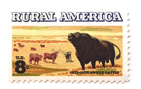 10 Angus Cattle Stamps Unused Western Bull Vintage Postage for Mailing Fake Cheap Online
