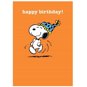 Birthday Card - Snoopy - Birthday Hat Cheap Usa Stockist