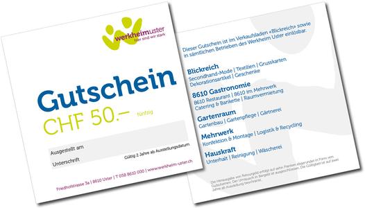 Werkheim Uster-Gutschein CHF 50.00 Buy Cheap Cheap