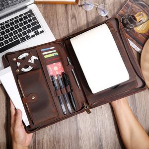 Full Grain Leather Portfolio IPad Case, Leather Case Folder Shop For Sale