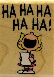 "Ha-Ha-Ha!" Sally Laughing RUBBER STAMP Cheap Sale The Cheapest