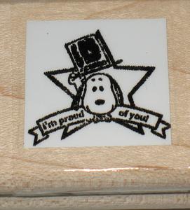 "I'm Proud Of You" Rubber Stamp (Used Stamp-LIKE NEW/Remounted) For Sale Cheap Pice