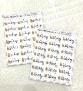 Grocery Pick Up/Delivery Mini Sticker Sheet - Handlettered Cheap Sale Cheap