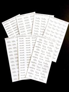 Handlettered Hobonichi Weeks - Chores Clearance 2025 Unisex