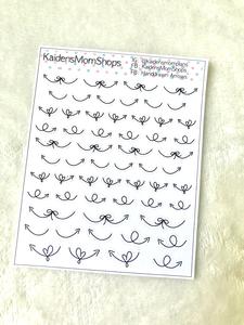 Handdrawn Arrows Mini Sticker Sheet Quality Free Shipping Low Pice