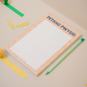 'Pethau Pwysig' list pad A5 Looking For For Sale