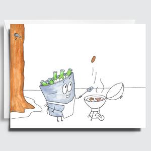 Sappy Bucket Note Cards - Summer Fun - The Little Pressroom Sale Best