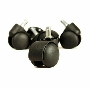 % x Black Office Chair Seat Replacement Spare Double Castor/Caster Wheels Really Cheap Shoes Online