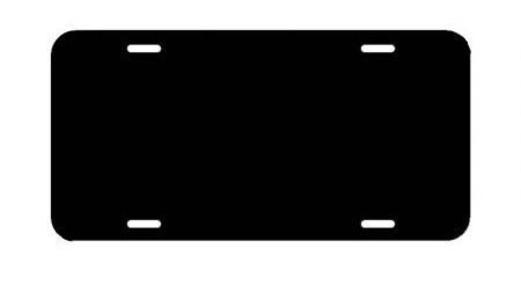 Blank Licence Plates. Black Pick A Best Cheap Pice