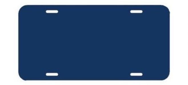 Blank Licence Plates Royal Blue Buy Cheap Release Dates
