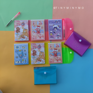 3 Fold Button Pocket Diary with Pen Online Online High Quality