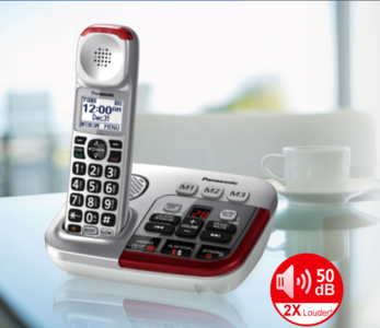 Panasonic Amplified Cordless Phone w/Answering Machine Quality Free Shipping