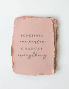 "Sometimes one person" Greeting Card Discount Cost