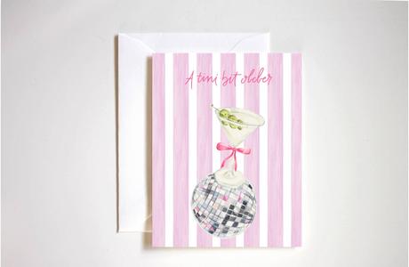 A tini bit older martini disco birthday card Fake Cheap Online