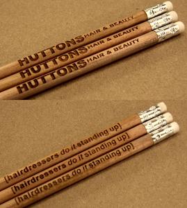 Set of Three<br>Laser Engraved Pencils<br>(Includes UK P & P) Buy Cheap Brand New Unisex