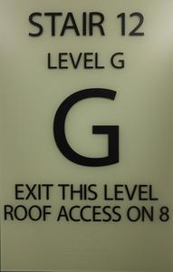 18" x 12" Illuminating Floor Number Sign with Braille. ADA compliant Pick A Best For Sale