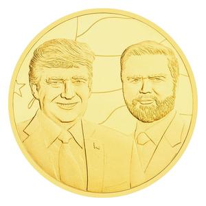 President Donald Trump Vice President JD Vance Collectible Coin Commemorative History Coins Supply