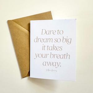 Dare to Dream Notecard Free Shipping Best