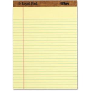 "the Legal Pad" Ruled Perforated Pads, Wide/legal Rule, 50 Canary-yellow 8.5 X 11.75 Sheets, Dozen For Sale Free Shipping