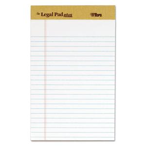 "the Legal Pad" Plus Ruled Perforated Pads With 40 Pt. Back, Narrow Rule, 50 White 5 X 8 Sheets, Dozen Pay With Paypal Online