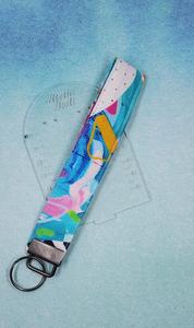 Bright abstract Wristlet keyfob With Credit Card Cheap Pice