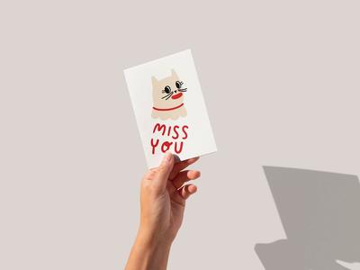 Miss You Greeting Card Free Shipping Release Dates