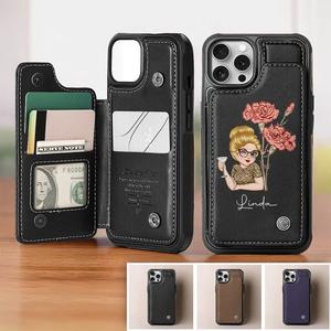 A Hobby A Day Keeps The Stress Away - Family Personalized Custom Leather Flip Wallet Phone Case - Gift For Yourself, Best Friends, Siblings, Family Members Discount The Cheapest