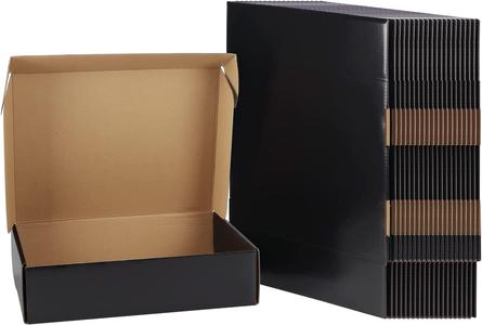"Premium Black Gift Boxes - 20 Pack of Stylish Cardboard Postal Boxes, Perfect for Packaging, Shipping, and Mailing - Ideal for Small Businesses" Amazon For Sale