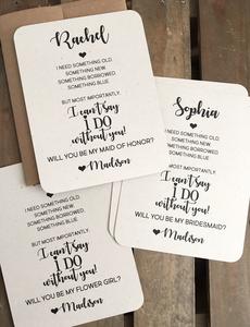 I can't say I DO without YOU - Personalized - Wedding Bridal Party Proposal Discount Amazon
