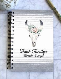 Boho Skull - Personalized Hardcover Recipe Journal In China Cheap Pice