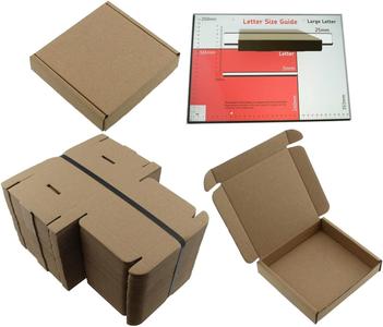 "50 Pack of Brown Cardboard Boxes - Perfect for Shipping, Mailing, and Large Letters - 10cm x 10cm x 2cm" Sale Visa Payment