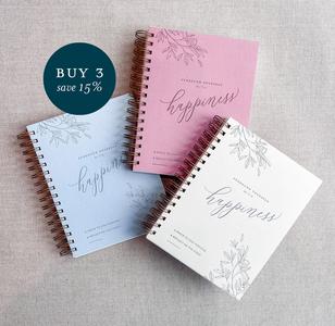 Spread Happiness and Save 15%! (3 Happiness Journals) Reliable For Sale