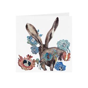 Hares in Wonderland - Running Hare - Greeting Card - S_29 Discount Newest