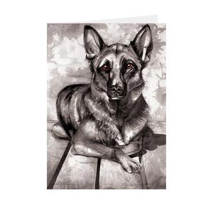 Dogs - Alsatian - Greeting Card - V_112 Buy Cheap Clearance Store