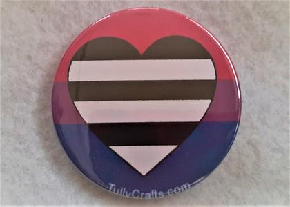 Bisexual Heteromantic Pride Flag Badge Outlet Marketable
