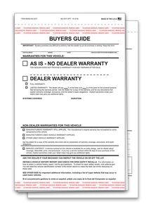 2-Part Interior Buyers Guide - As-Is (No Lines) (BG-2017-2PT - AI-E-NL) Cheap Sale Perfect