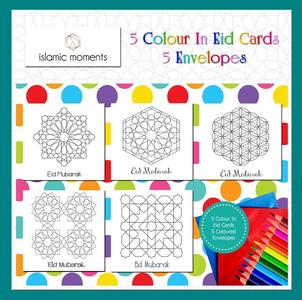 Colour In Eid Cards - Geometrics Set Buy Cheap Affordable