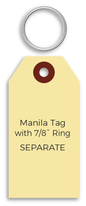 Manila Key Tags - Rings Separate Sale Best Wholesale