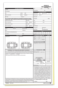 Vehicle Use Agreement 2-Part Cheap Sale How Much