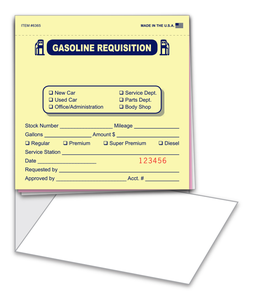 Fuel Requisition Book 3-Part Discount Footaction